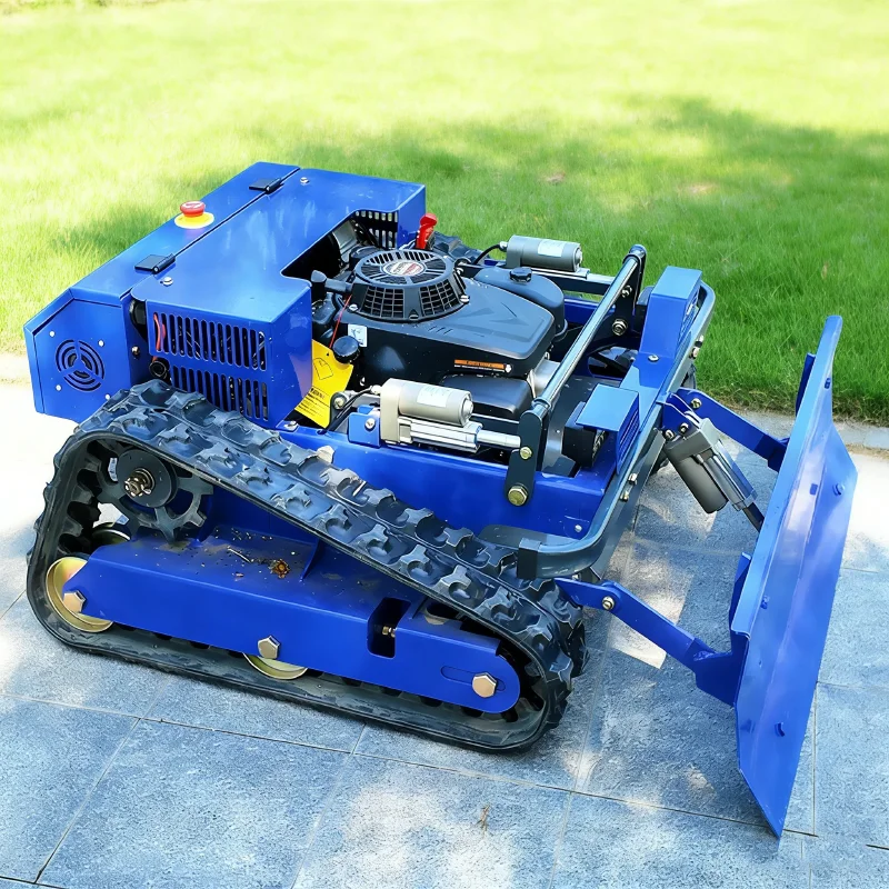 

Индивидуальная газонокосилка-триммер для садов, управляемая дистанционно, с возможностью заказа и доставки лезвий.