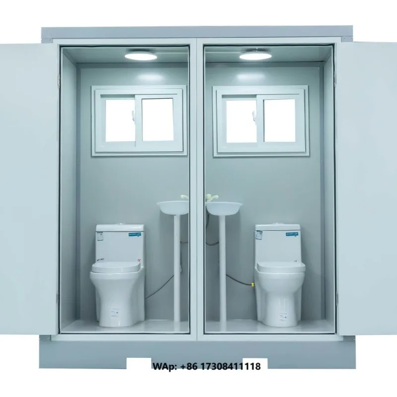 European Standard Prefabricated Integrated Bathroom Modular Bathroom Portable Toilet Separate Shower Unit Knock Down
