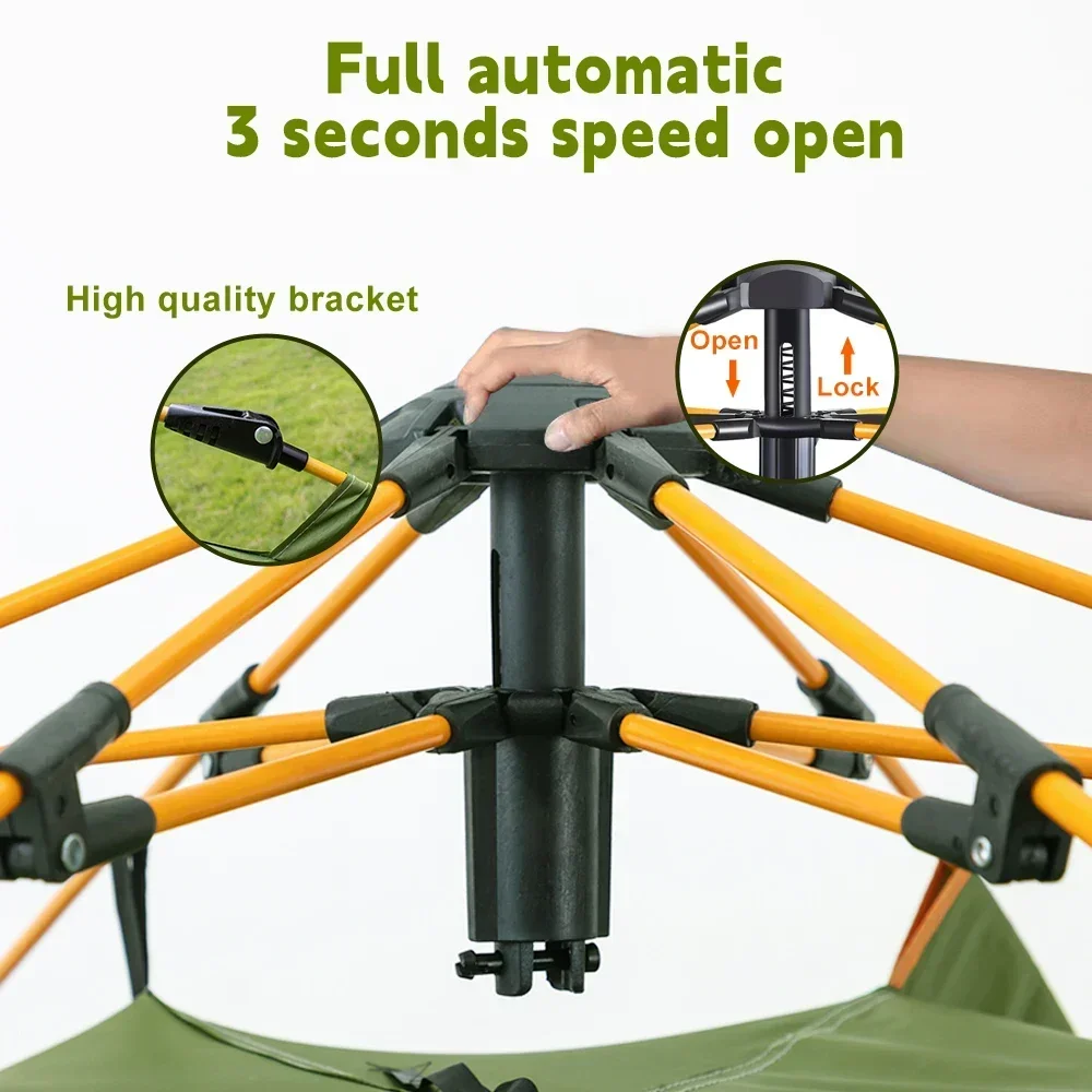 

Outdoor folding tent 5-9 person tent instant pop-up tent portable camping tent fully automatic waterproof tent