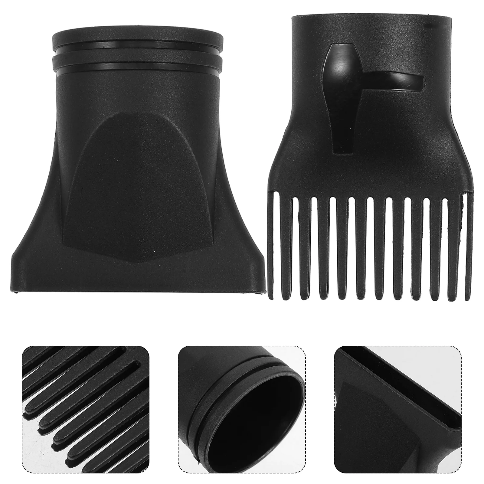 

2 Pcs Hair Dryer Nozzle Universal Blow Attachment Diffuser Attachments Concentrator for Plastic Travel Curly
