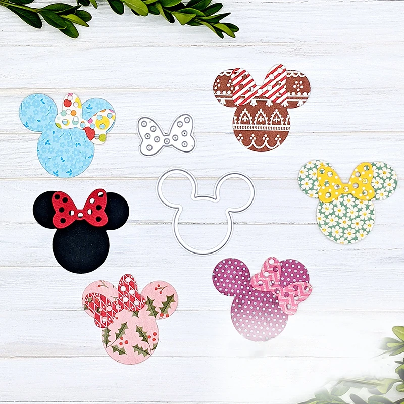 Disney Cutting Dies Mini Mickey Mouse Head Diecut for DIY Scrapbooking Embossing Paper Cards Crafts Making New 2022 Dies