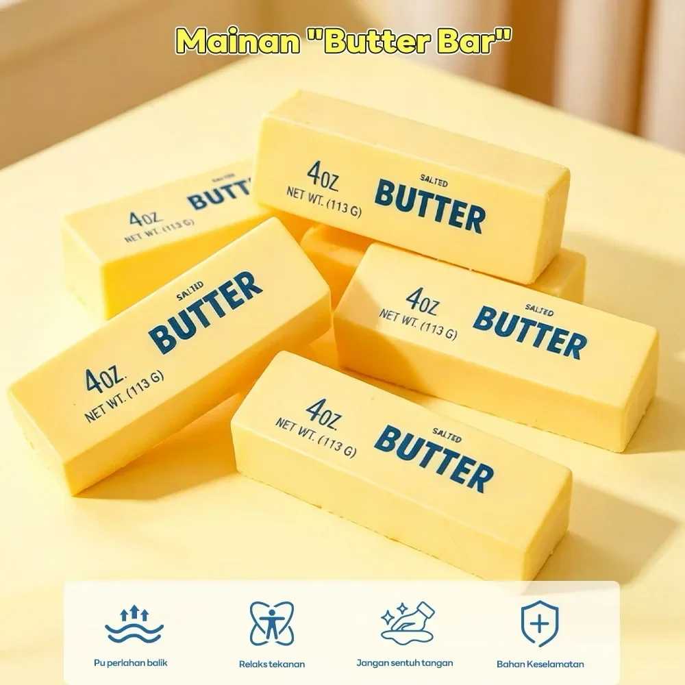Stress Stress Relief Fidget Toy Butter Stick Squishy Crunchy ASMR Squeeze Ball Round Blocks Filled Hand Relax Toy - Aliexpress Deal