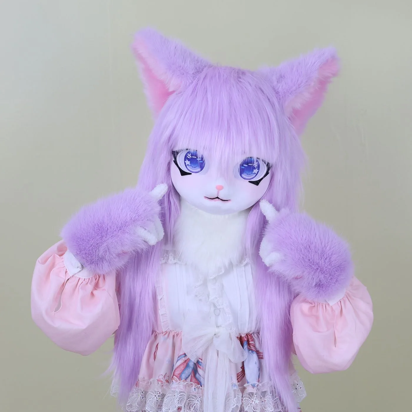 

Fursuit Head Kigurumi Kig Furry Mask Cosplay Costume Paws Tail Comiket Furry Headbase Cat Rabbit Doll Animal Cosplay Costume