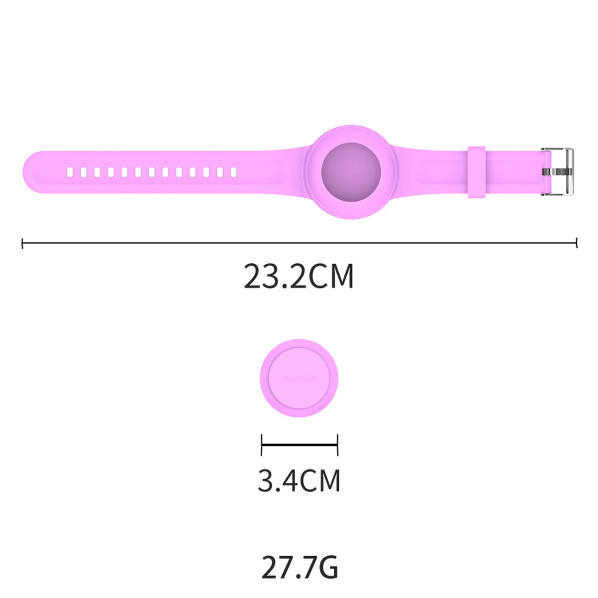 AirTag-Armband für Kinder, Halter mit Pin, weiches Silikon-Air-Tag-Armband, leicht, kompatibel mit Uhrenarmband für Kinder