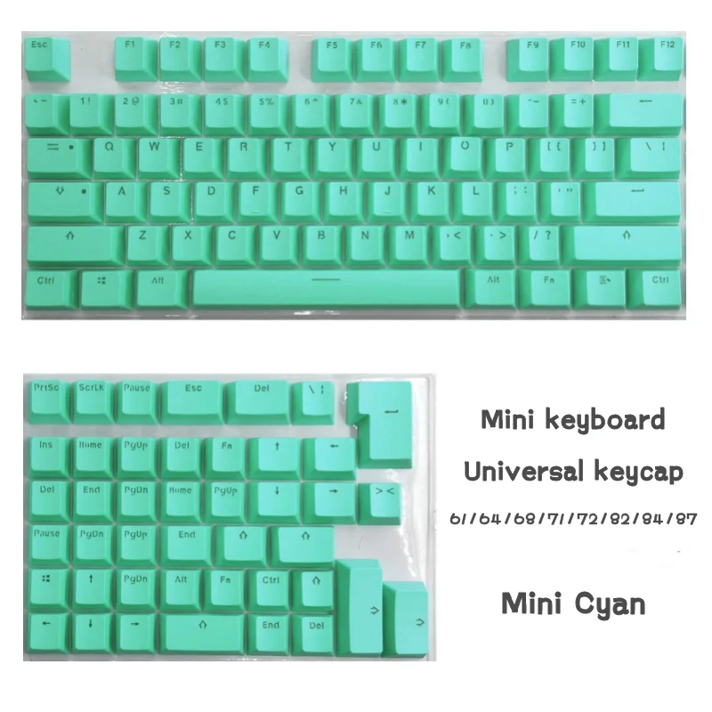 OEM Keycaps Backlit PBT Keycaps For Mx Switch Mechanical Keyboard ISO Layout 61/64/68/71/72/82/84/87 Keys Mini Keyboard Keycap