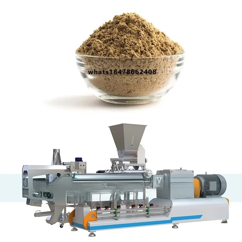 Easy-operate Corn Soya Blend Powder Processing Machine Nutritional Cereal Powder Making Machine Production Line