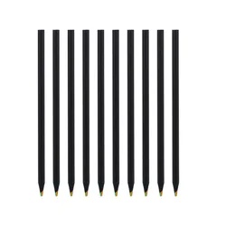 10 Pcs Colored Black Wood Pencils, 7 in 1 Rainbow Drawing Pencil. for Sketching, Doodling, Coloring, Painting
