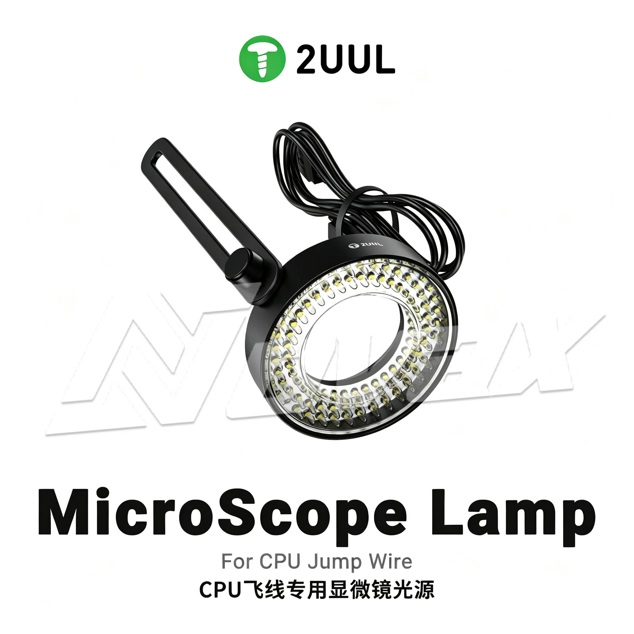 

2UUL MS96 CPU jumper microscope light, 96 LED ring light, adjustable brightness suitable for electronic welding repair tools