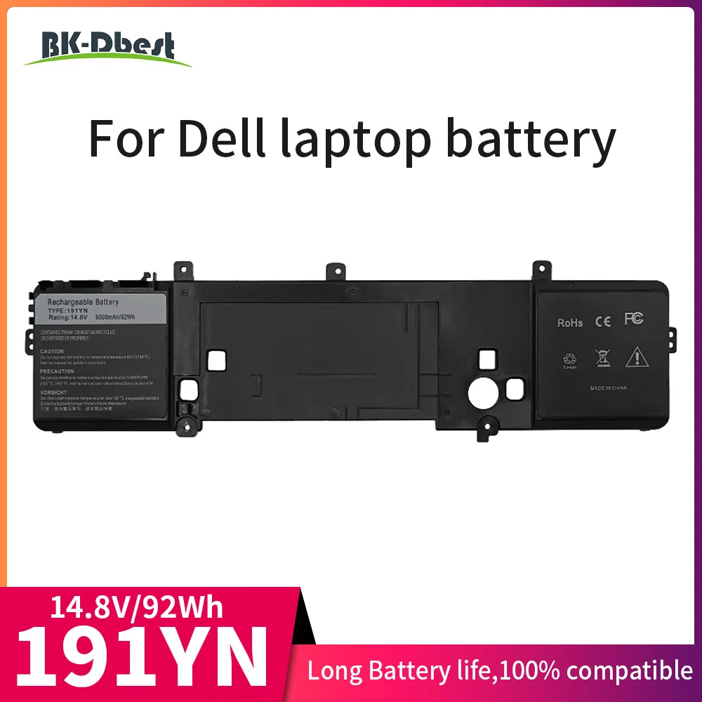 BK-Dbest 191YN Laptop Battery for Dell with Alienware 15 R1 R2 Series ALW15ED-1718 1728 1828 1828T 2718 2728 Series