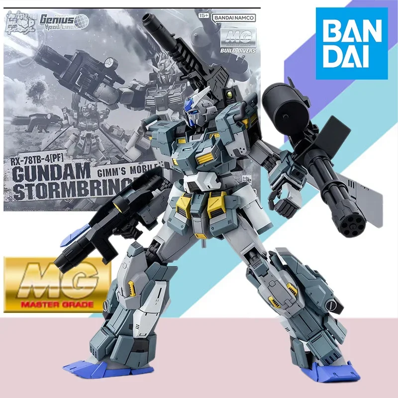 

Bandai Original MG 1/100 PB RX-78TB-4[PF] GUNDAM STORMBRINGER P.F. Model Kit Action Figure Assembly Collection Toy Gift for KID