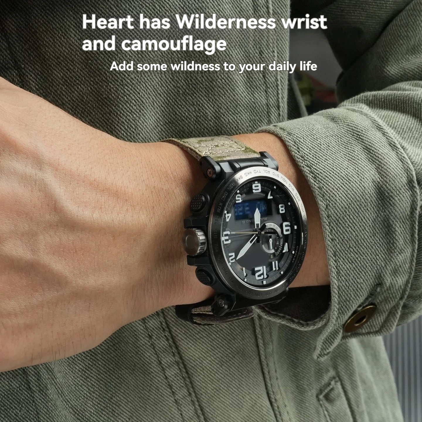 Камуфляжный парусиновый быстросъемный ремешок для часов 23 мм 24 мм для Casio PRG-600/650Y/PRW-6600/70YB PRW-6900Y/6800 серии мужской ремешок