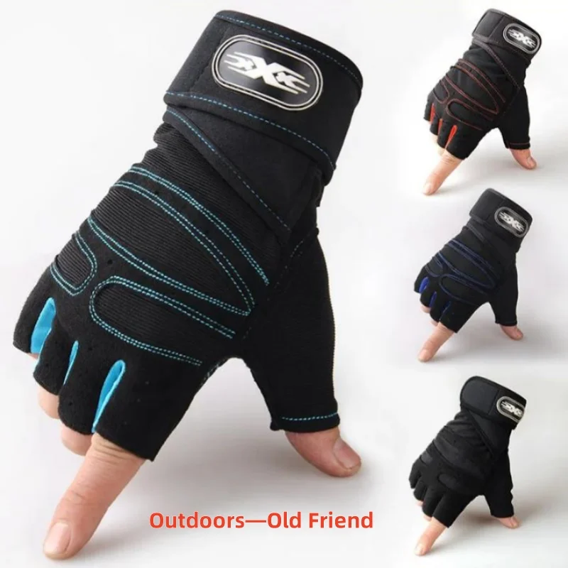 

Gym Gloves for New Fitness Weight Lifting Wristband Gloves Body Building Training Sports Exercise Cycling Glove Shockproof