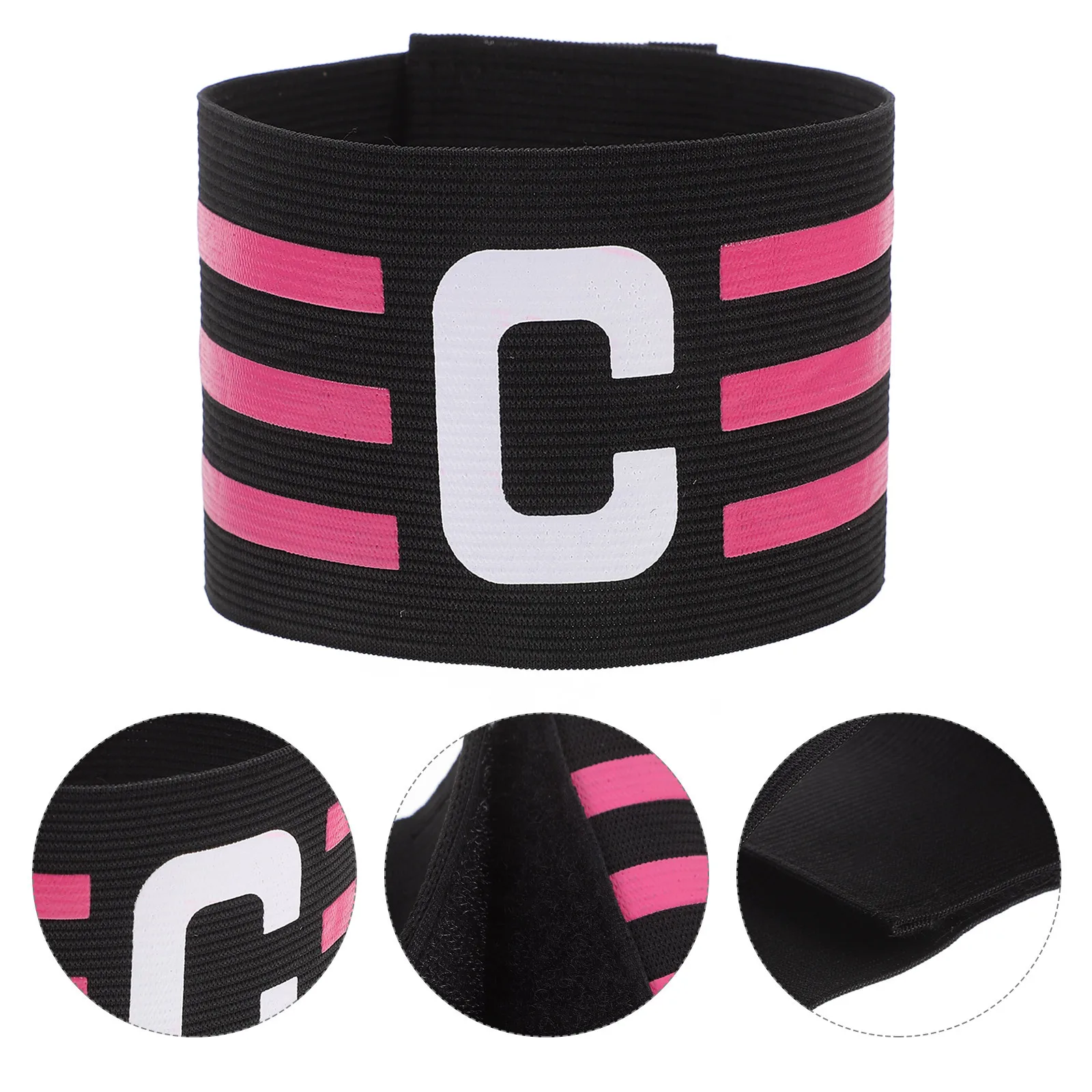 

2Pcs Captain Armband Breathable Soft Fabric Stylish Football Soccer Leader Bands Sports Accessory Captain Armband
