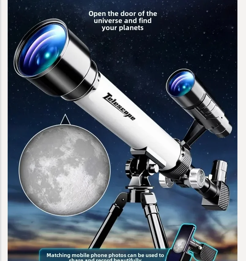 Blast Off Into the World of Astronomy with Top-Quality Telescope & Binoculars Combo QCQ