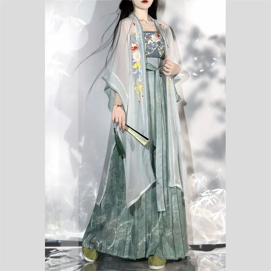Original Hanfu Women's Clothing New r Ancient Costume Annual Meeting Dance Performance Costume Female Sweet  Hanfu