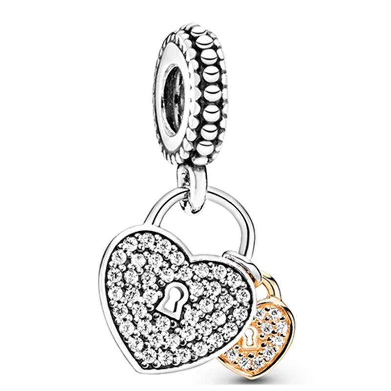 

Women's Silver Plated Hollow Love Charm Beads Bracelet And Necklace Set DIY Jewelry Accessories