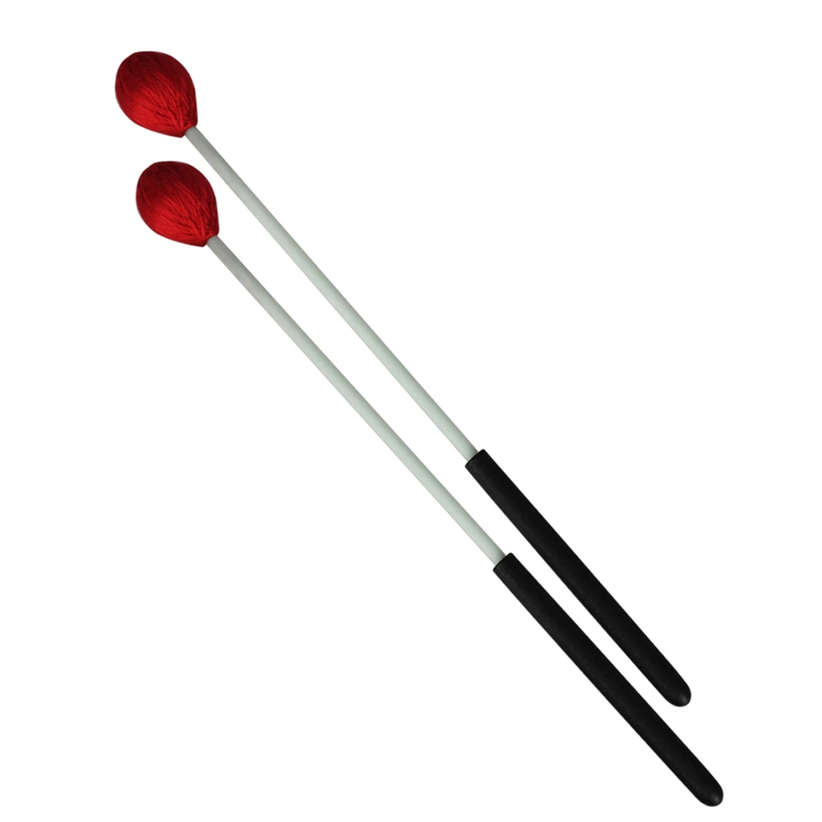 

Medium Hard Round Head Nylon Wrapped Marimba Mallets With Polished Beech Shaft Durable For Marching Rehearsals Accessories