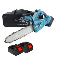 Compatible With 18V Makite 10 Inch Pruning Electric Chainsaw Woodworking Electric Saw Cutting Tool Cordless Chain Saw for Garden
