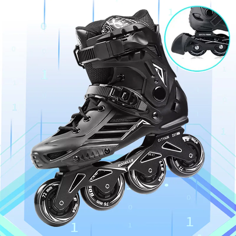 

Original Roselle Inline Roller Skates Size 35 to Size 46 Slalom Sliding FSK Adult Kids Shoes Professional Roller Skating Patines