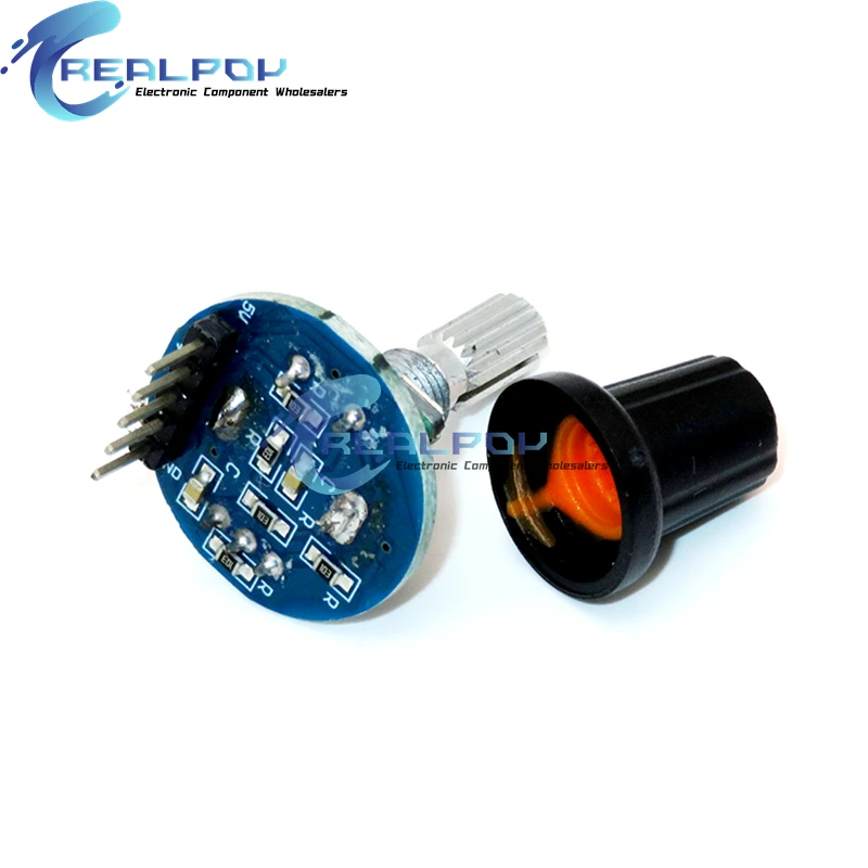 Rotary Encoder Module for Arduino Brick Sensor Development Round Audio Rotating Potentiometer Knob Cap EC11