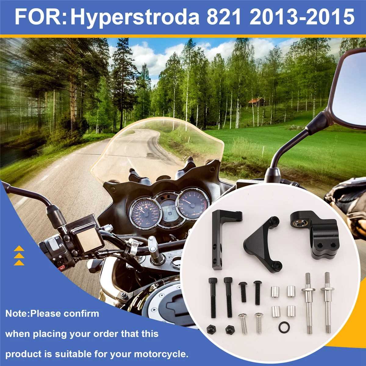 ตัวยึดกันสะเทือนรถจักรยานยนต์สำหรับไฮเปอร์โมตาร์ด939 SP hyperstrada 821 939