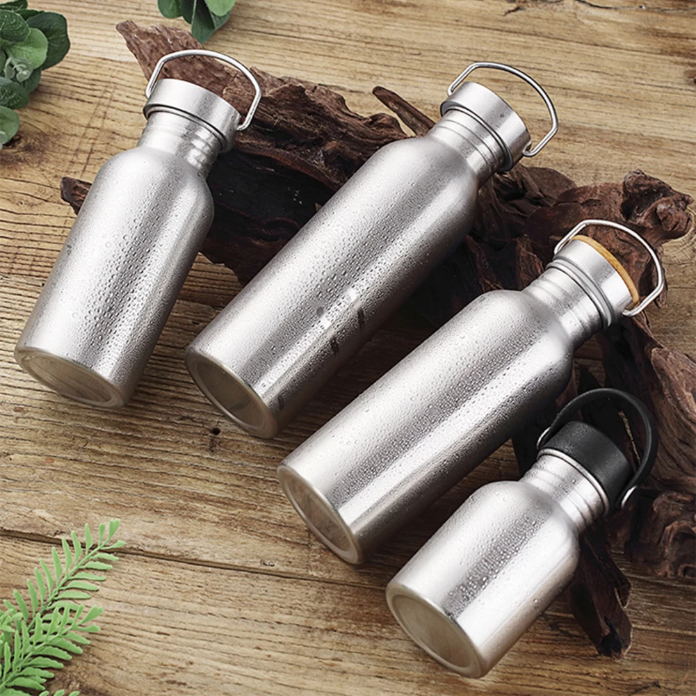 

350ml-750ml Sports Water Bottles 304 Stainless Steel Leak-proof Water Jug For Fitness Outdoor Activities