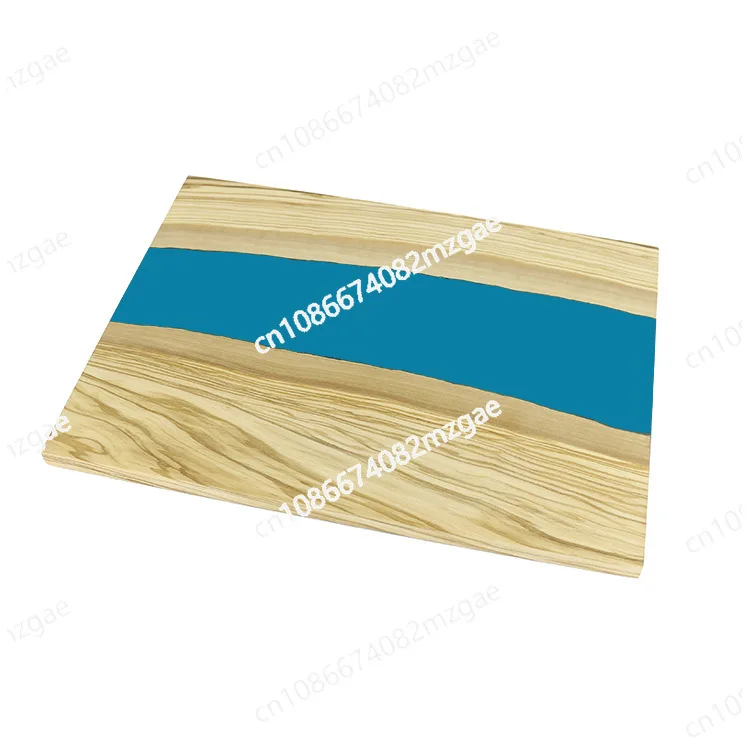 Rectangular olive wood resin charcuterie snack fruit cheese serving board Olive wood resin cutting board
