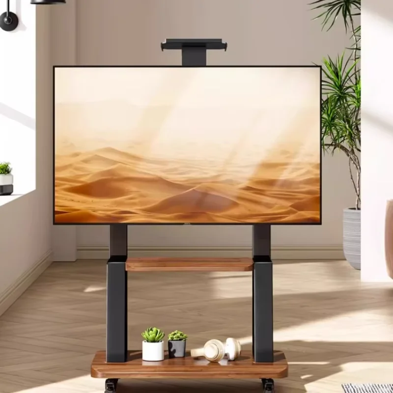 Nordic Movable Modern Tv Stand 85 Inch Design Shelf Wheels Monitor Stand Living Room Support Stojaki