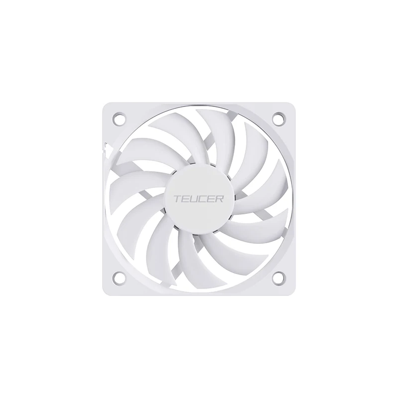 TEUCER UT-8010 Ultra-thin Chassis Fan 80x10mm PWM 4-Pin for Desktop PC CPU Cooling