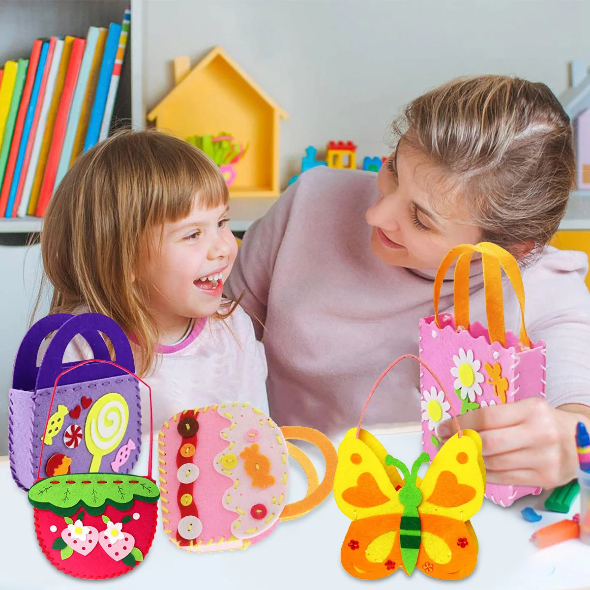 Set De Costura Para Niños – 6 Proyectos De Fieltro De Animales Con Agujas E Hilos, Juego Educativo De Manualidades