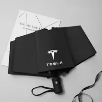Windproof Double Layer Resistant Umbrella Fully Automatic Rain Umbrella For Tesla Model 3 X S Y Accessories