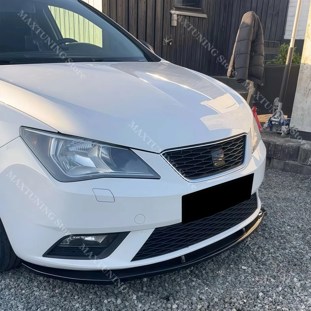 

3PCS For Seat Ibiza MK4 6J Cupra FR SC ST TSI TDI 2013-2016 Pre-FL Front Bumper Lip Spoiler Spiltter Diffuser Body Kits Tuning