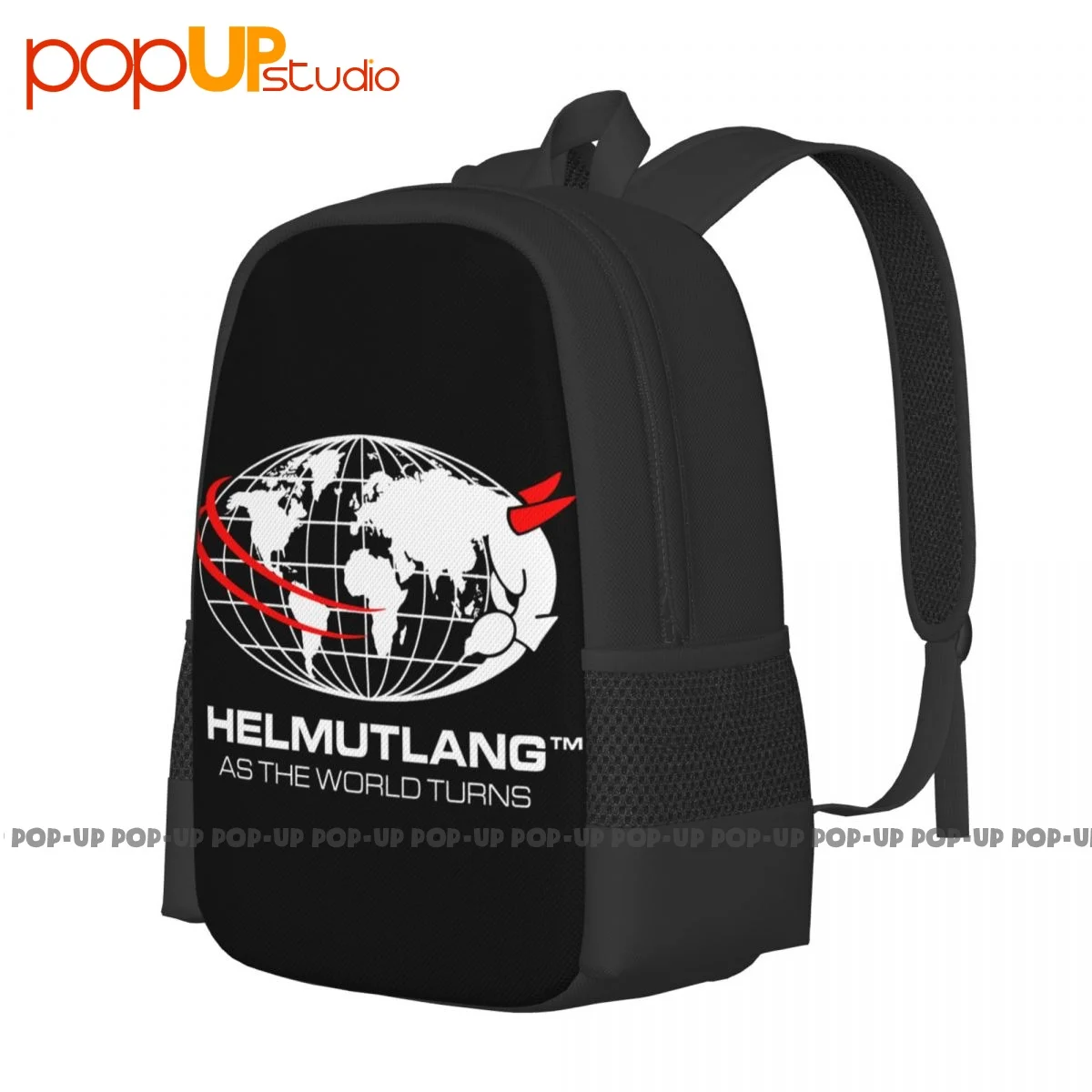 Helmut Lang World Backpack Large Capacity Print Training Sports Style Riding Backpack