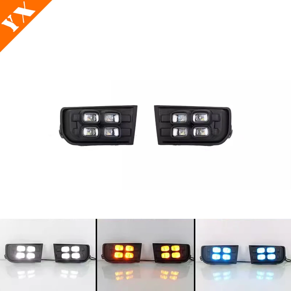 For haval h5 2023 2024 Accessories Replacement Accessories Car Front Fog Lamp LED Light Daytime Running Light Decoration 2pcs