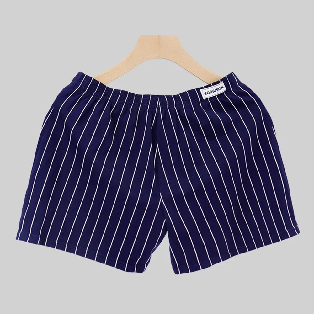 Mens Arrow Pants Cotton Home Pants Beach Pants Stripes Basic Simple Comfortable Elastic Waistband Button Mens Boxer Hombre