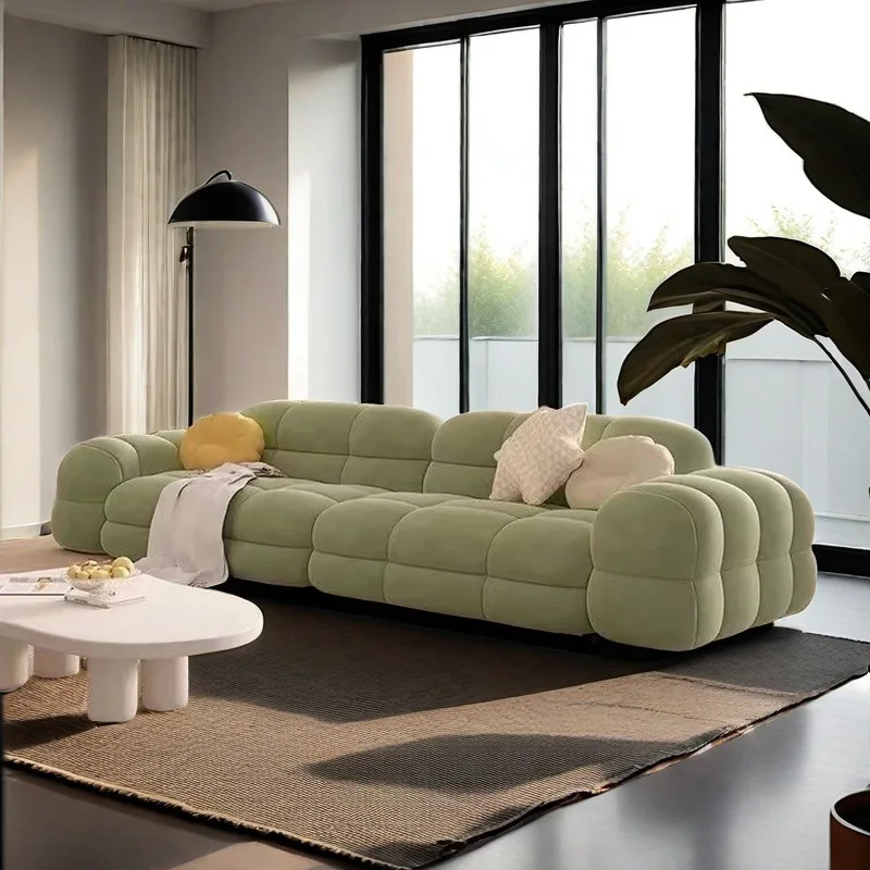 Nordic style small apartment living room bedroom marshmallow sofa beauty salon clothing store modern