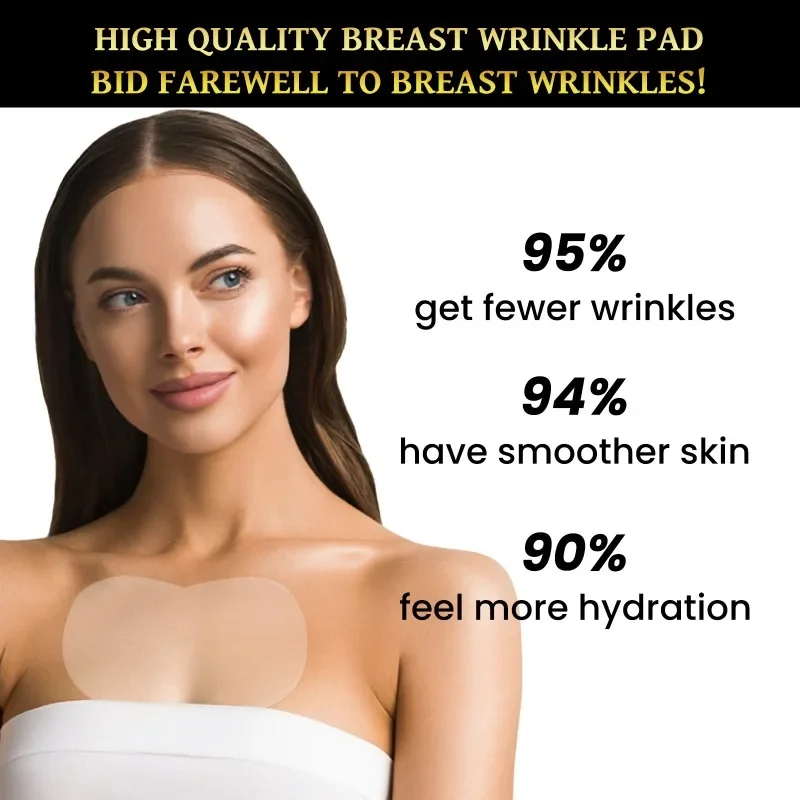 Breast Wrinkle Removal Pad Advanced Formula Promote Female Hormone Bust Size Firming Breast Lift Up Moisturizing Silicone Patch