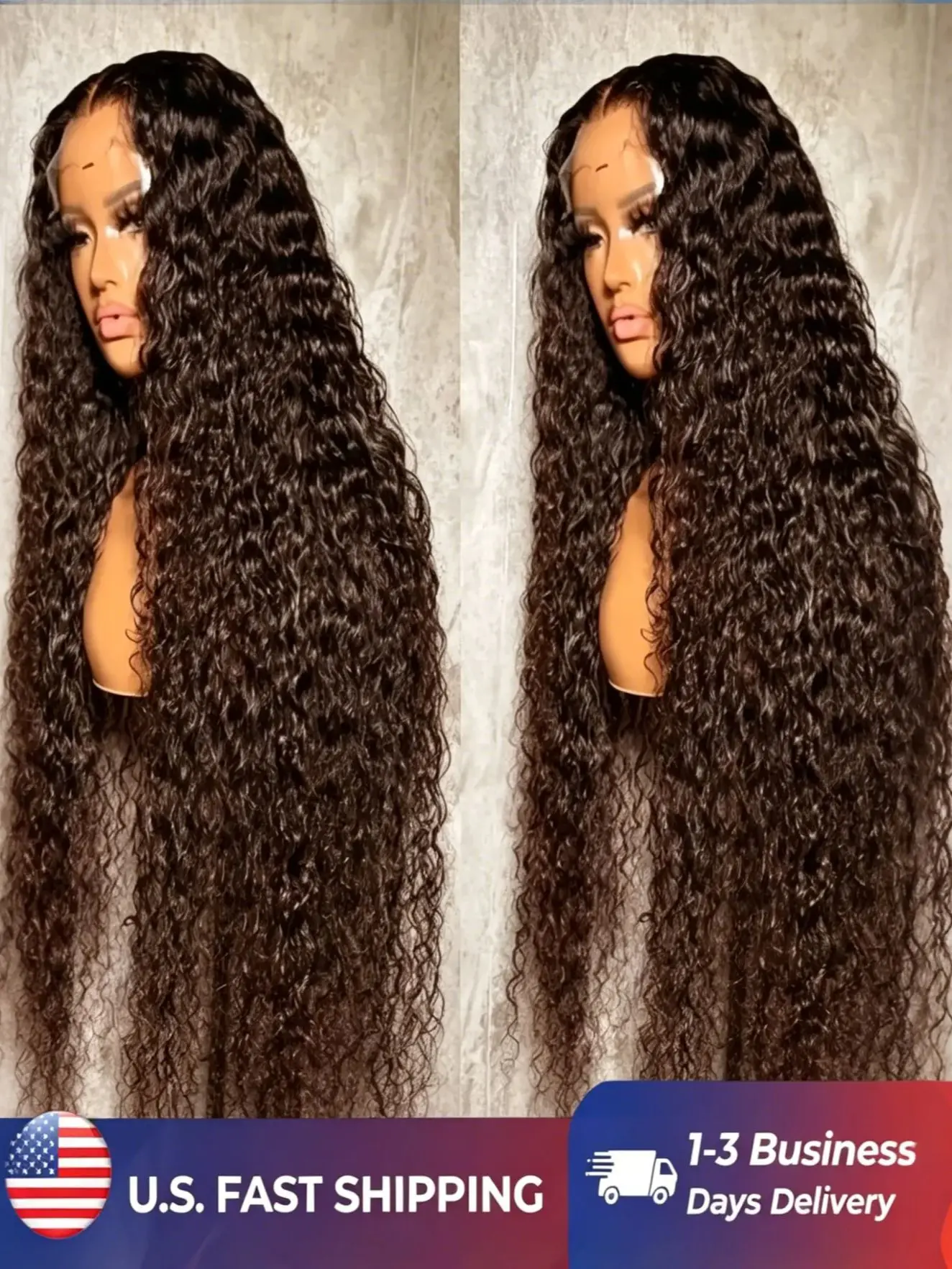 

Chocolate Brown Curly Human Hair Wigs 13x6 5x5 Deep Wave Lace Frontal Wigs For Women Pre Plucked 100% Brazilian Human Hair Wig