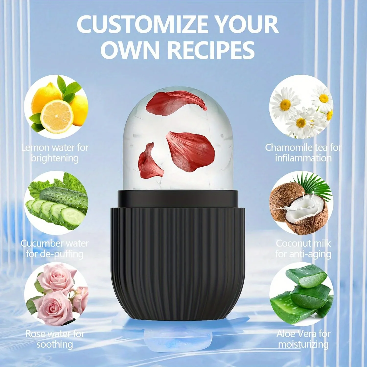 Silicone Ice Cube Trays Beauty Lifting Ice Ball Face Massager Contouring Eye Roller Facial Treatment Reduce Acne Skin Care Tool