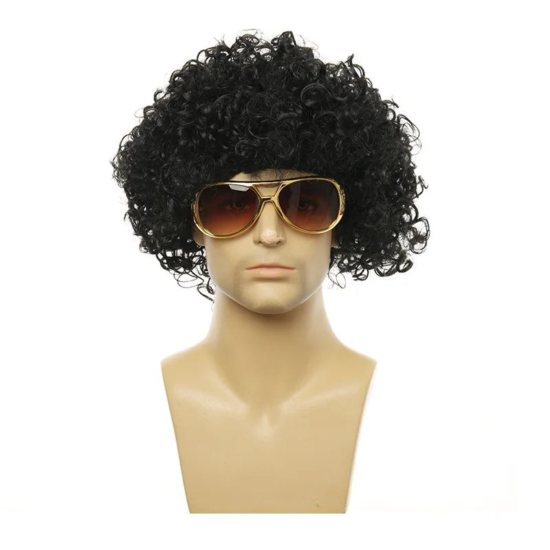 Unisex Big Curly Afro Wig - 3 Colors, Hip Hop Disco 70s 80s Retro Costume Wig Cosplay Party Costume Wig for Men Women
