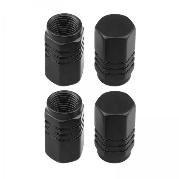 Universal Tire Stem Valve Caps Aluminum Alloy Heavy Duty Hexagonal Wheel Covers Sealed for Bicycle Suv Truck