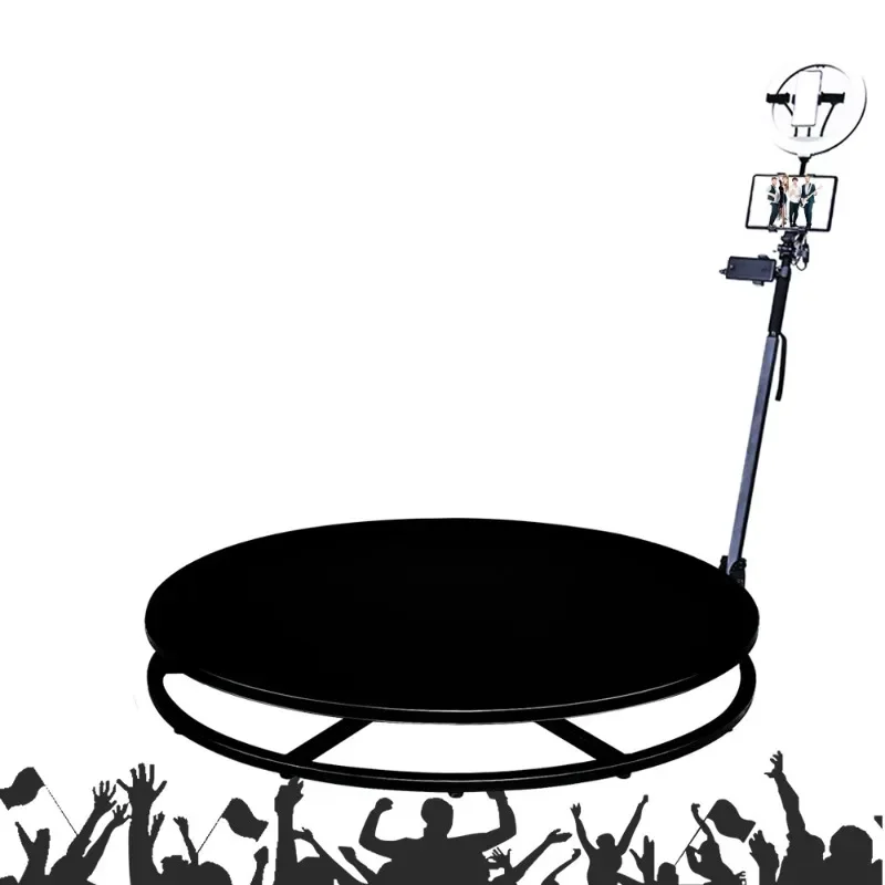 

Professional 360° Ring Shot Rotating Table Photography Turntable for Product Imaging Party Equipment