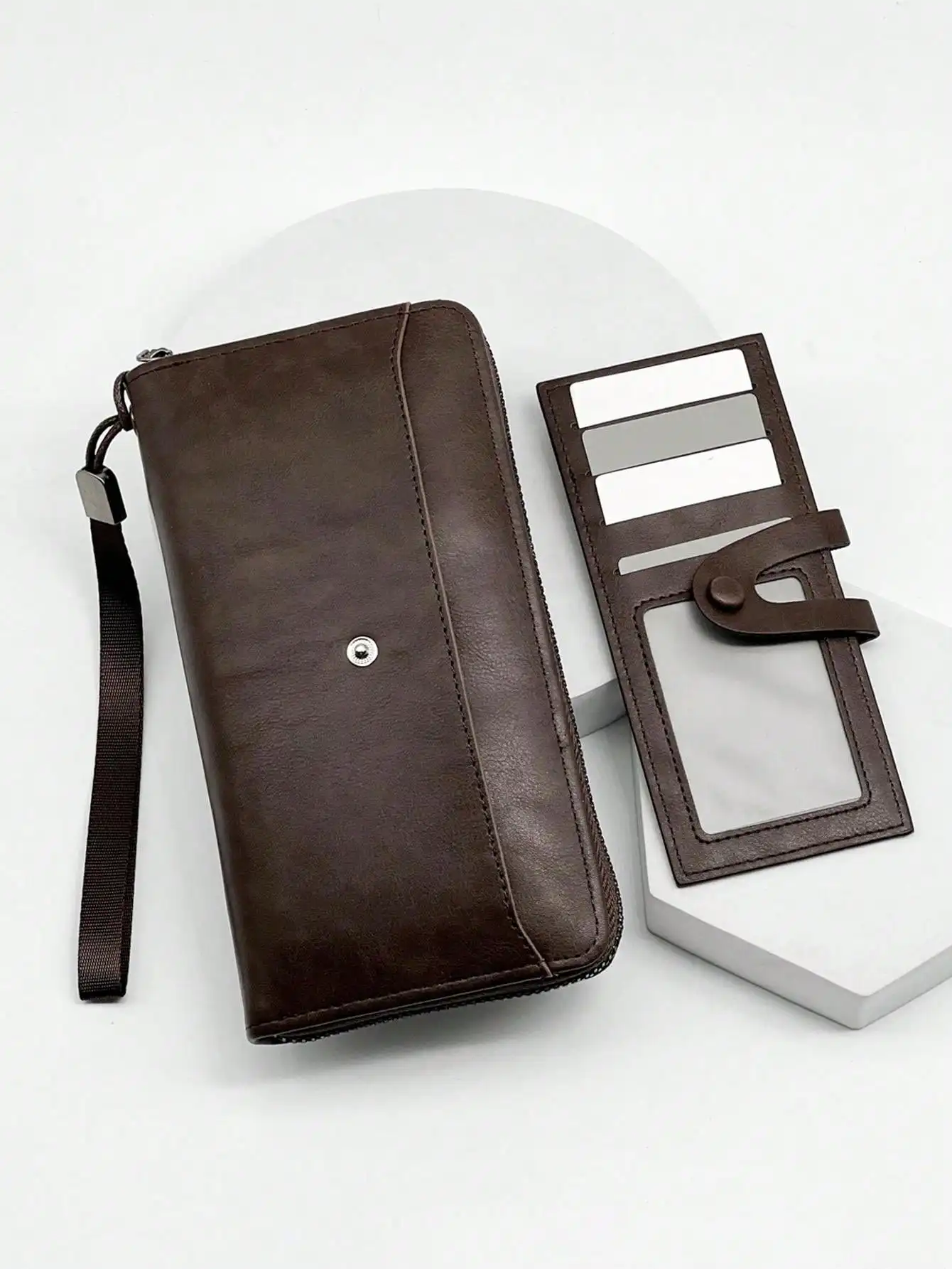 

Retro Simple Clutch Bag Fashion Business Portable Large Capacity Multifunctional Travel Handbag Men's Mobile Phone Bag