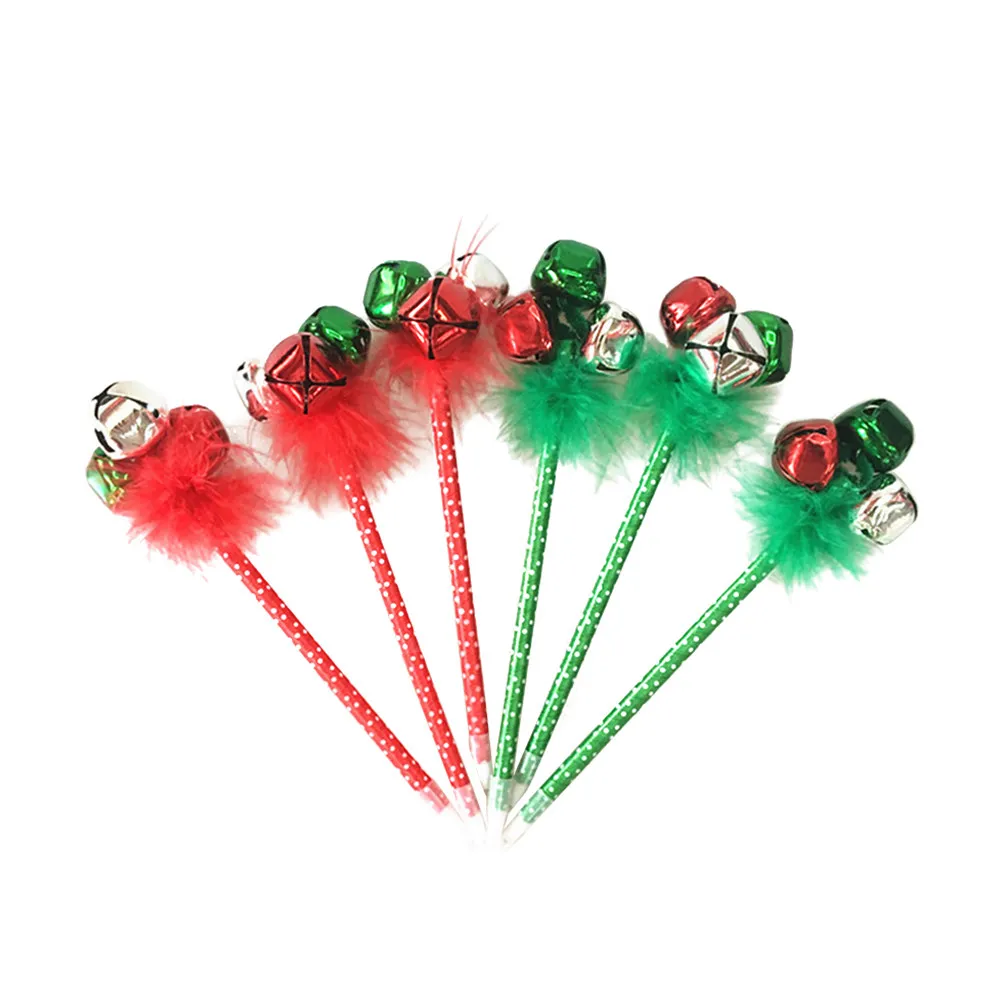 

10Pcs Christmas Jingle Bell Ballpoint Pens Fine Tip Writing Pens for Kids Students Holiday Party Favors Creative Festive Gift