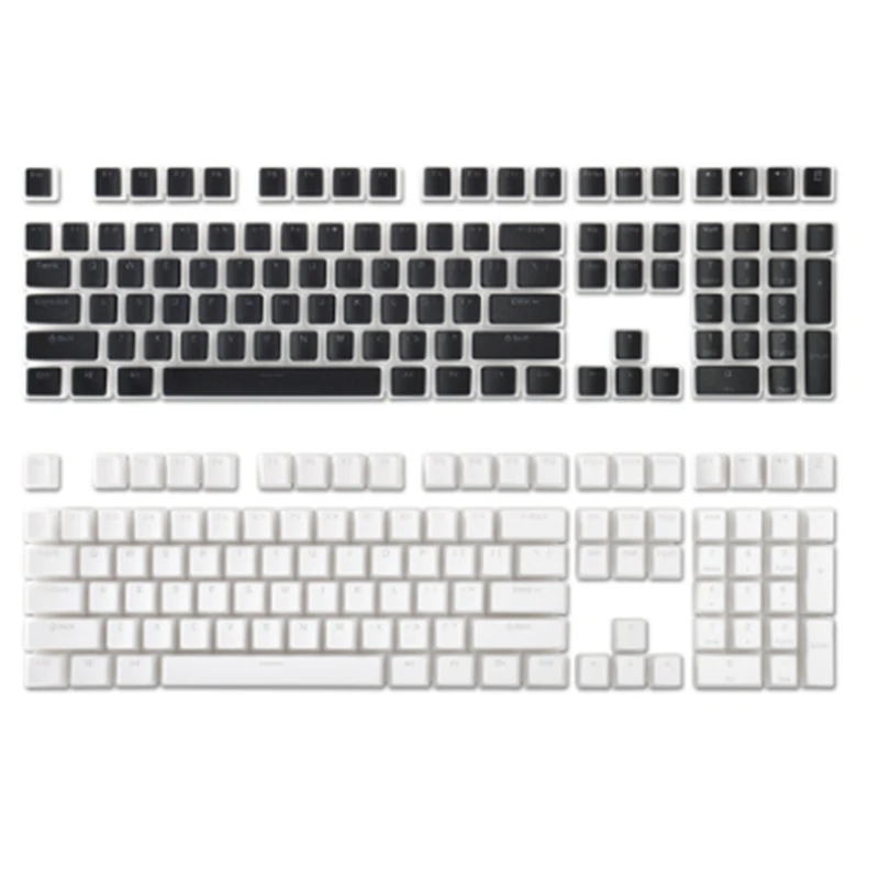 Pudding Keyboard Hat Box Mechanical Keyboard Double Skin Milk Transparent Keycap Pbt Customized Cream Jelly (Yellow)