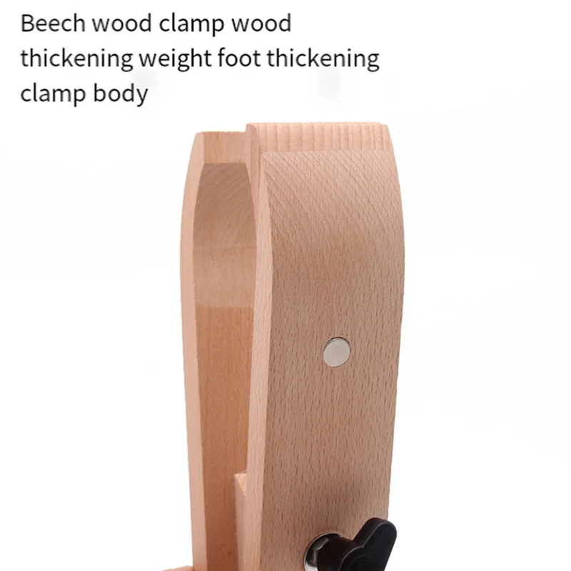 ABGR-Morsetto in legno cucito a mano Tavolo di serraggio regolabile Telaio di fissaggio per sutura in pelle pieghevole girevole Durevole Facile da usare