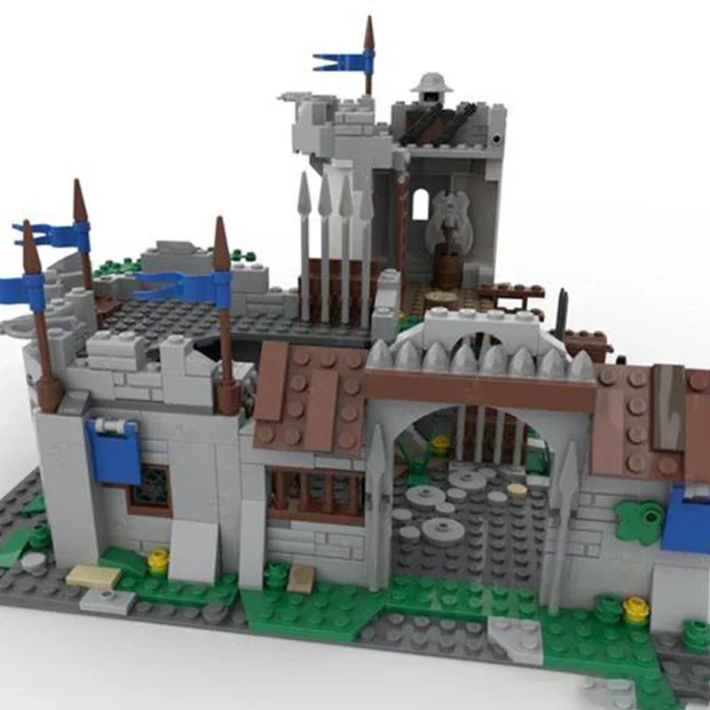 Castelo medieval modelo moc tijolos de construção stron garm castelo tecnologia blocos modulares presentes brinquedos natal diy conjuntos montagem