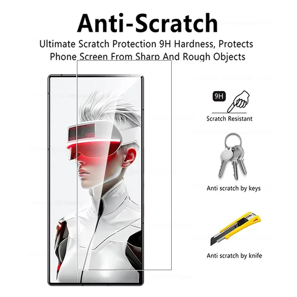 4 Uds HD vidrio Protector templado para ZTE nubia Red Magic 9S Pro + REDMAGIC 9 S Pro + 9SPro Plus 5G Protector de pantalla Flim Cover