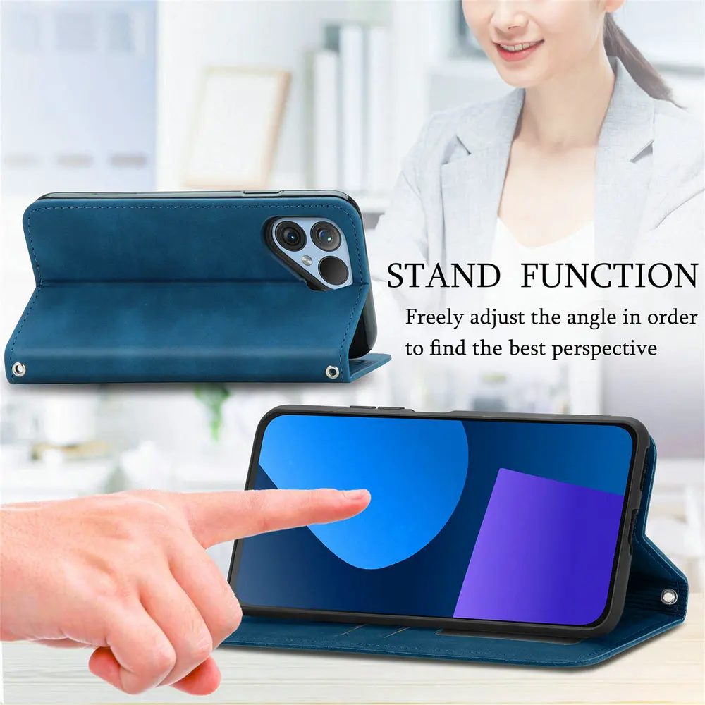 FairPhone5 6 5G Flip Case Leather Smooth Wallet Card Funda dla Fair Phone 6 Case 360 Protect Book Shell FairPhone 5 Fair Phone5 — zdjęcie produktu 4