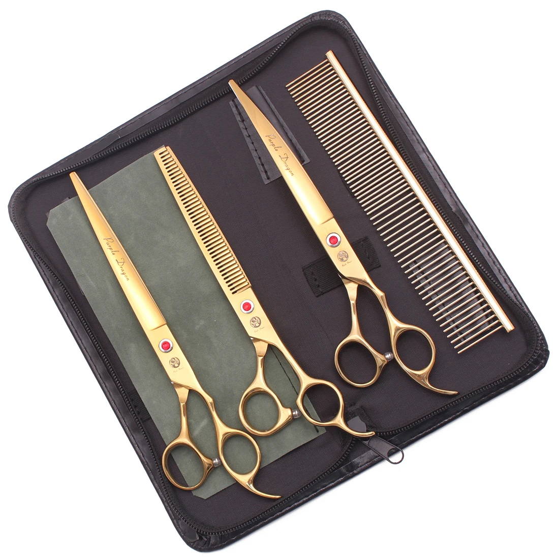 

Grooming Scissors for Dogs Purple Dragon Stainless Cutting Scissors Thinning Shear Curved Shears Pet Scissors Dropshipping Z3005